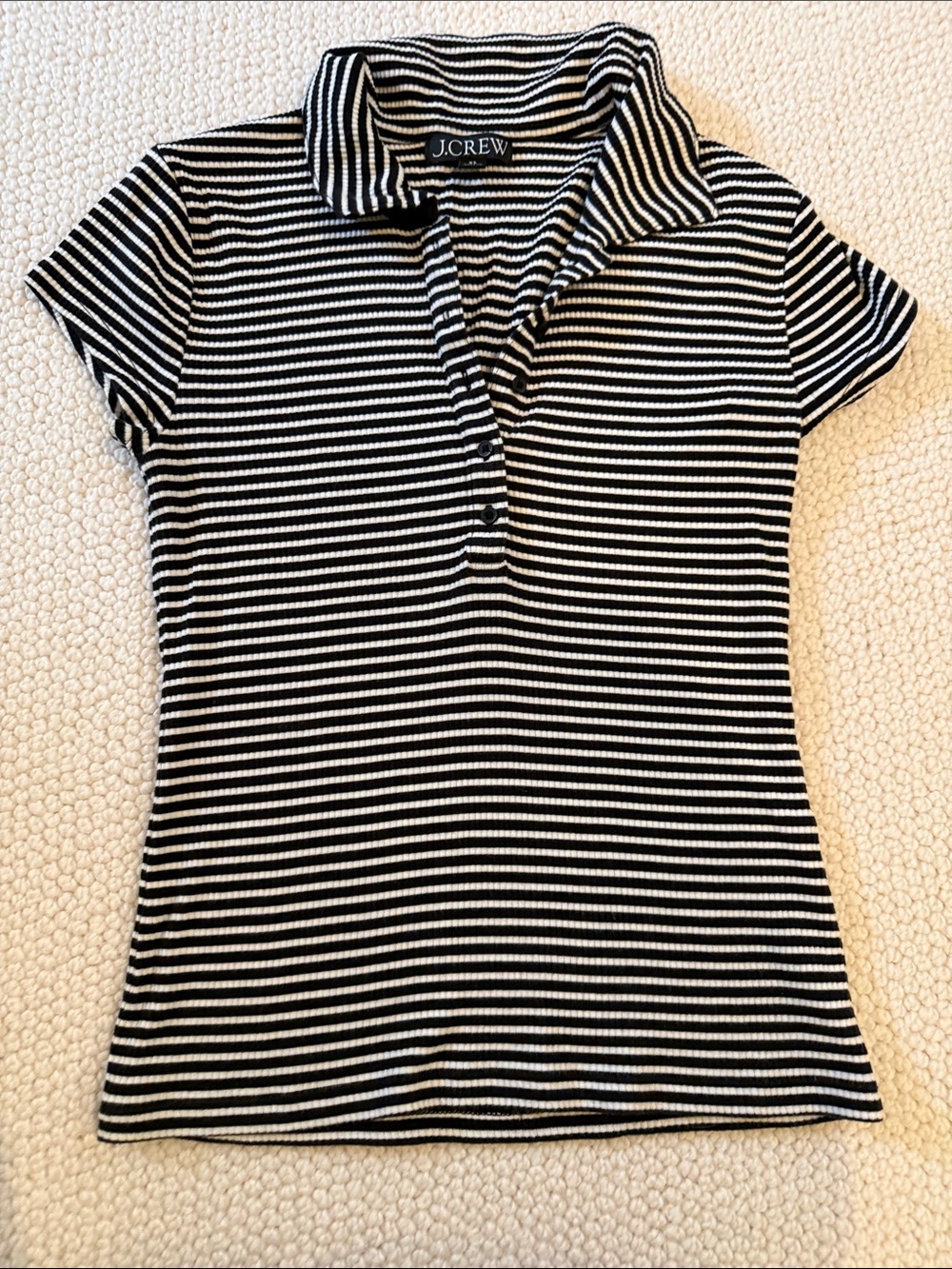 J.Crew stripe polo top